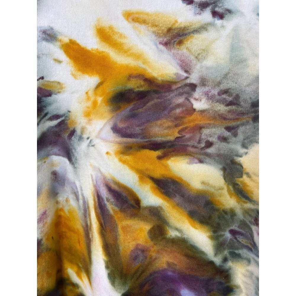 Anna Joyce Womens Sweatshirt Size Medium Hand Dyed Pure Cotton Handmade Portland - Picture 6 of 8